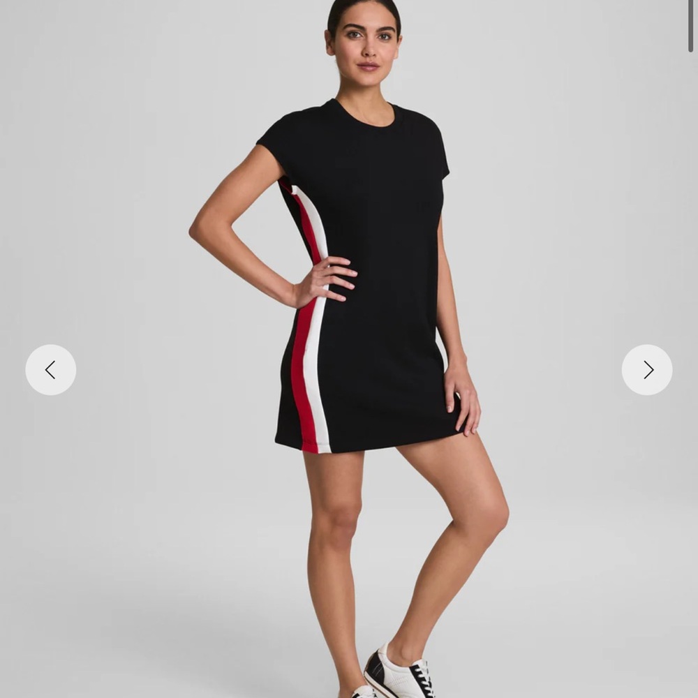 Spanx color block mini dress
